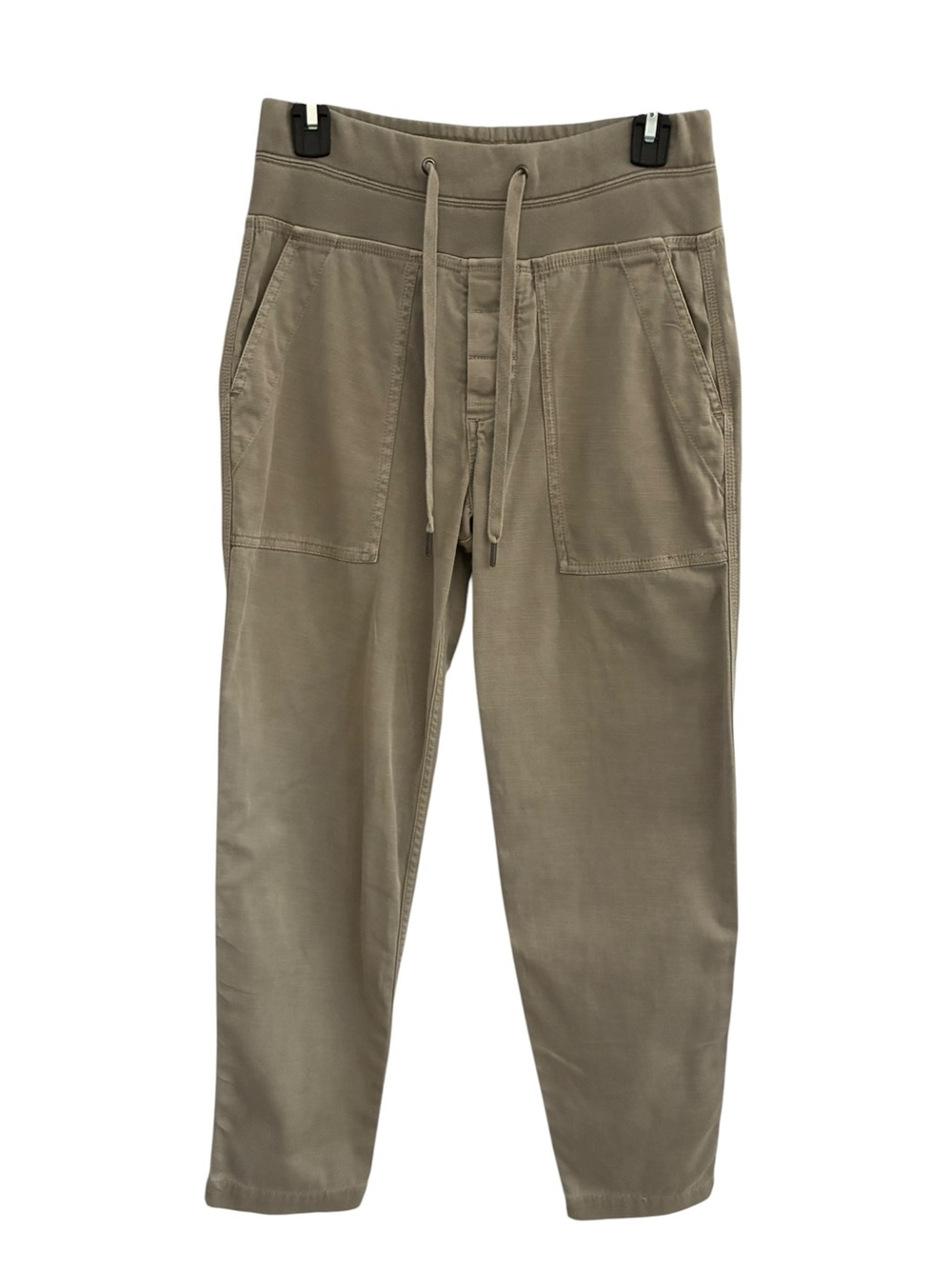 James Perse Olive-Taupe Drawstring Jogger Pants Woman’s Size 0